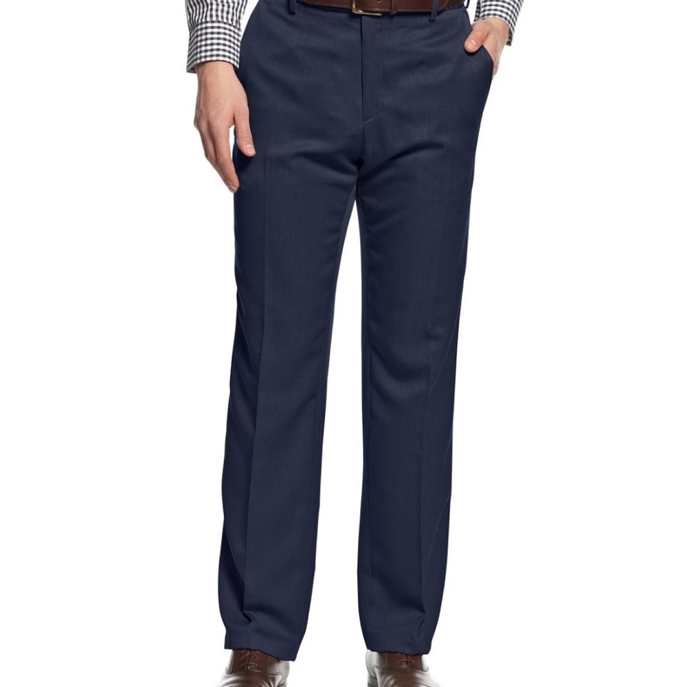 Kenneth Cole Reaction Men's Dark Blue Dress Pants 36 x 29  NWT modern fit